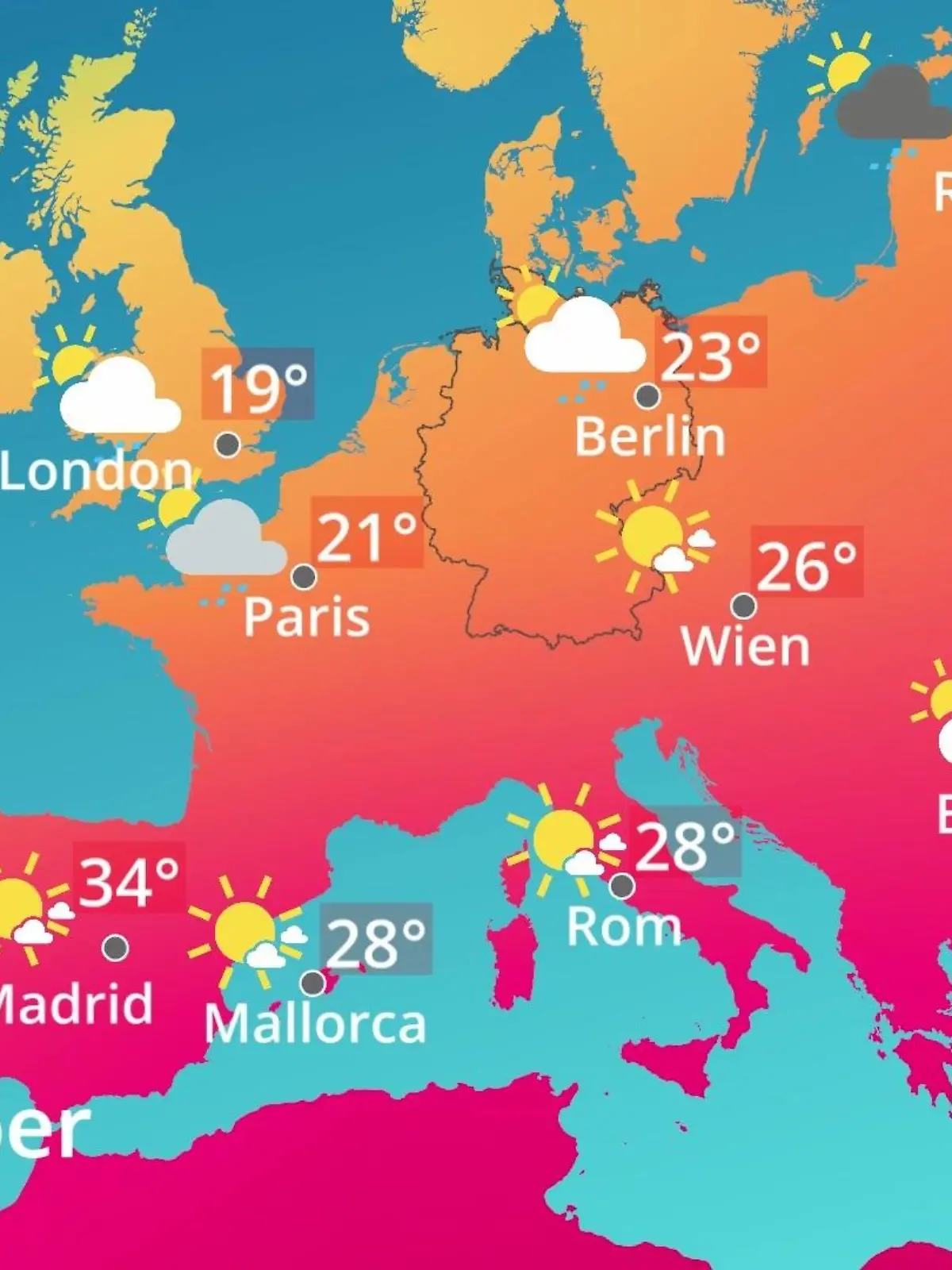 Bild zu: "Europa: Wie wird das Wetter?"