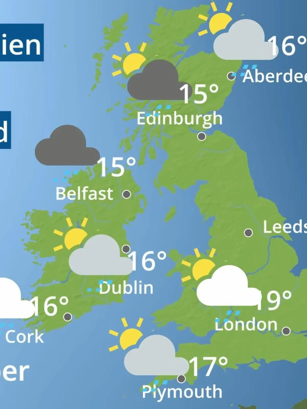 Bild zu: "England, Schottland, Wales: Wie wird das Wetter?"