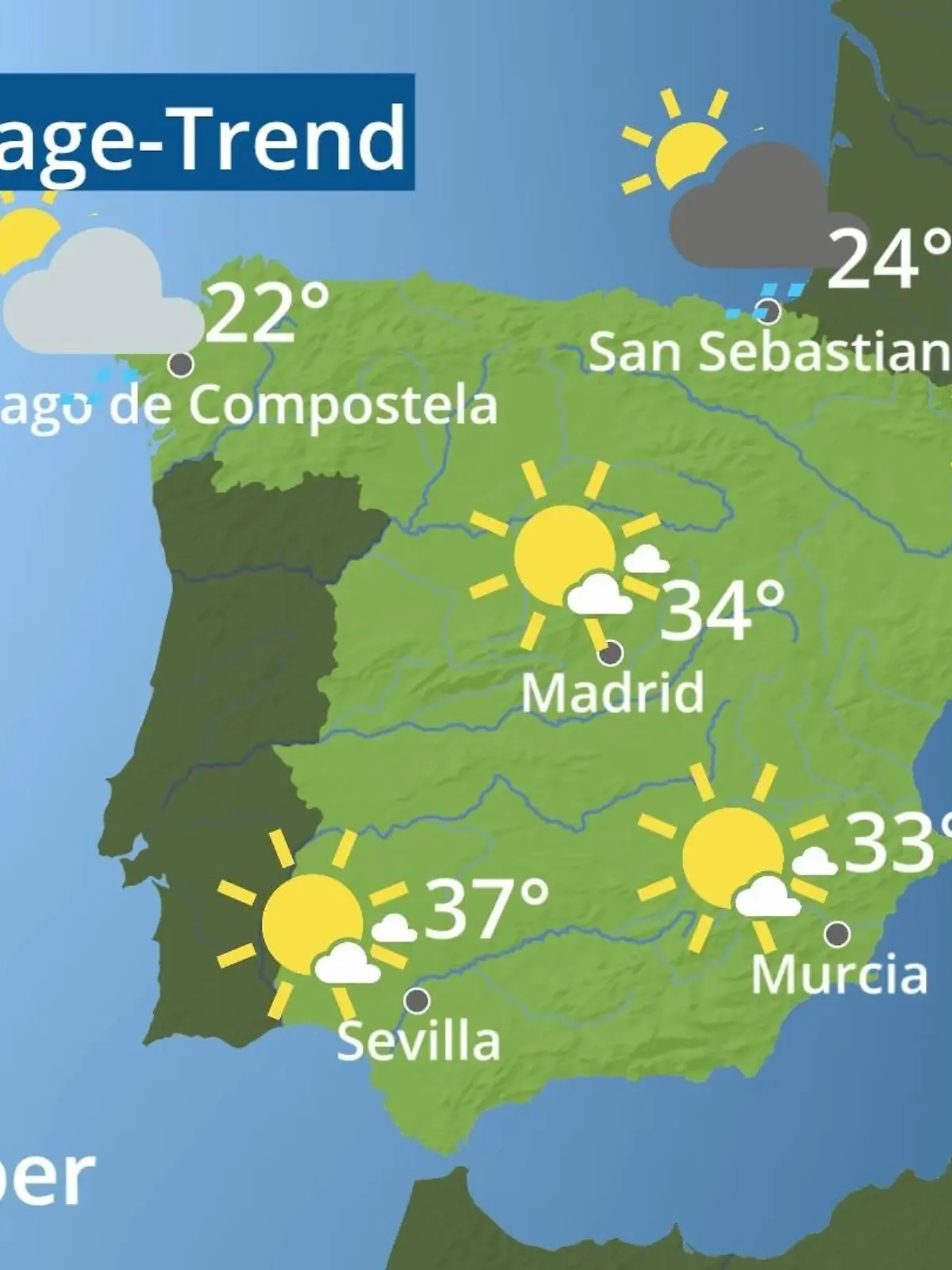 Bild zu: "Spanien: Wie wird das Wetter?"