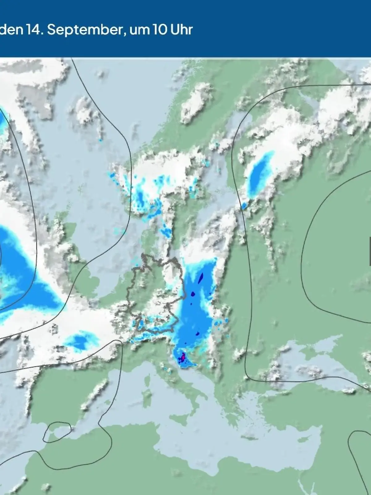 Bild zu: "Die Wetterlage der kommenden 5 Tage"