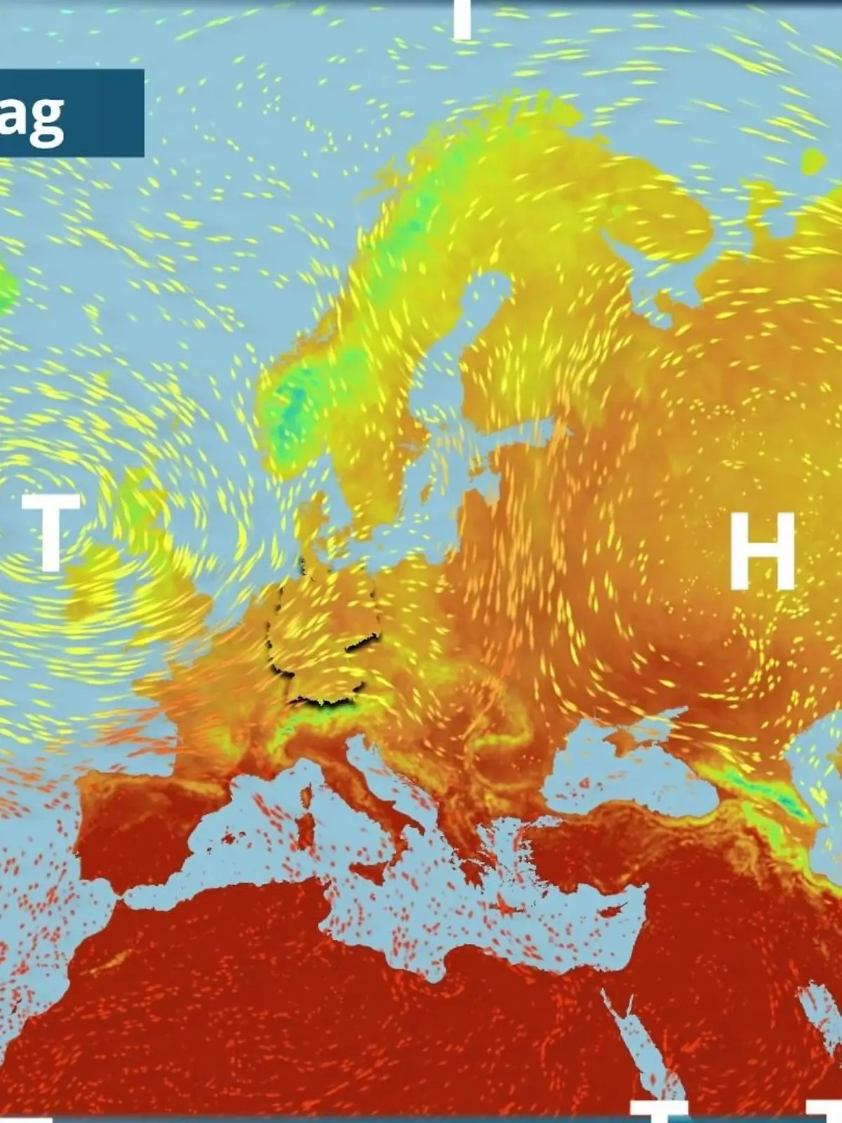 Bild zu: "Tief schaufelt heftigen Westwind zu uns"