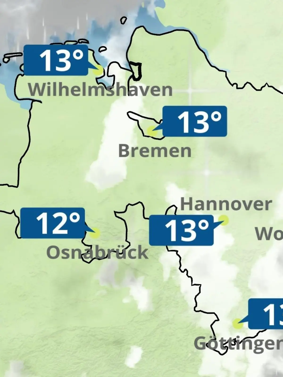 Bild zu: "Bremen und Niedersachsen: Wie wird das Wetter?"