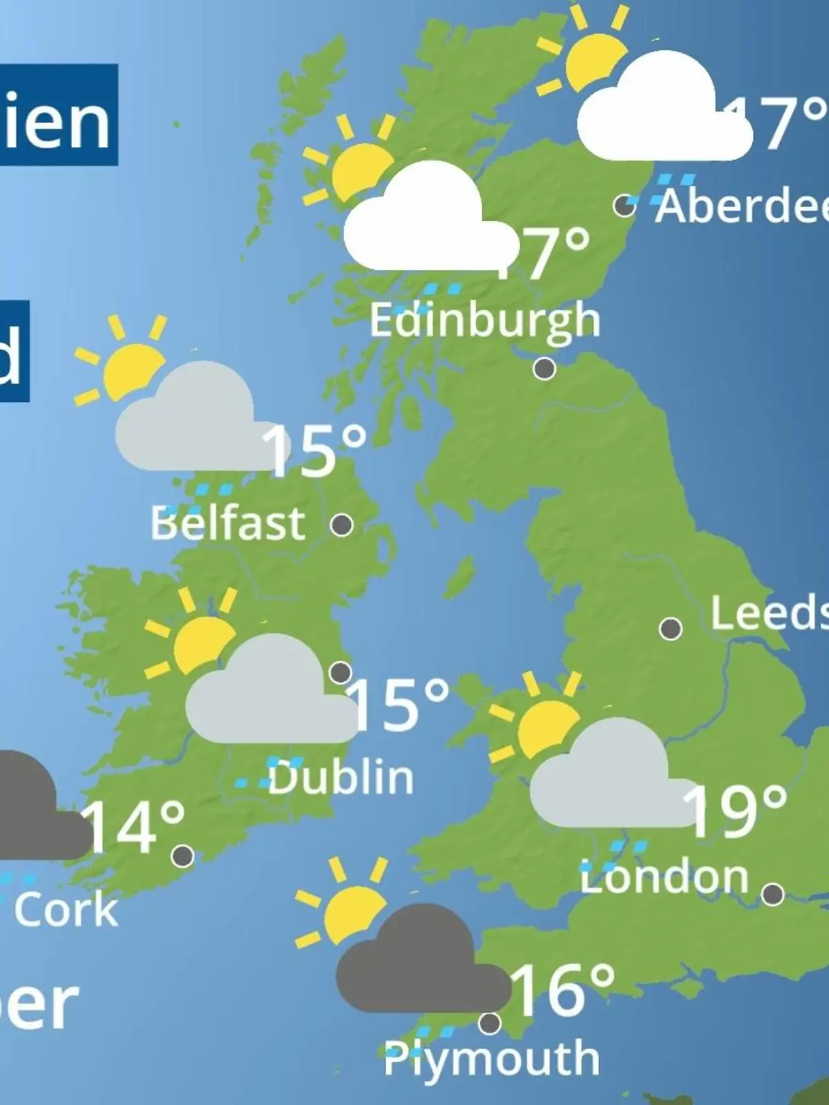 Bild zu: "England, Schottland, Wales: Wie wird das Wetter?"