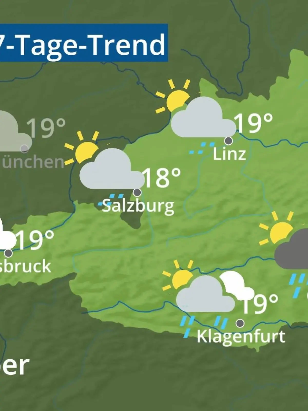 Bild zu: "Österreich: Wie wird das Wetter?"