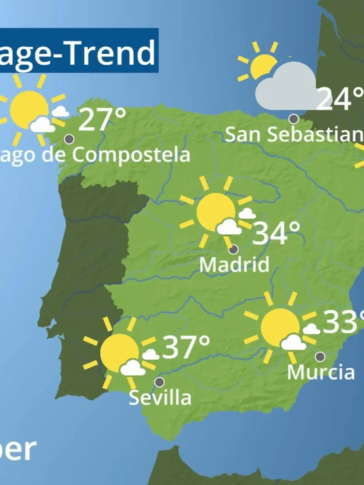 Bild zu: "Spanien: Wie wird das Wetter?"