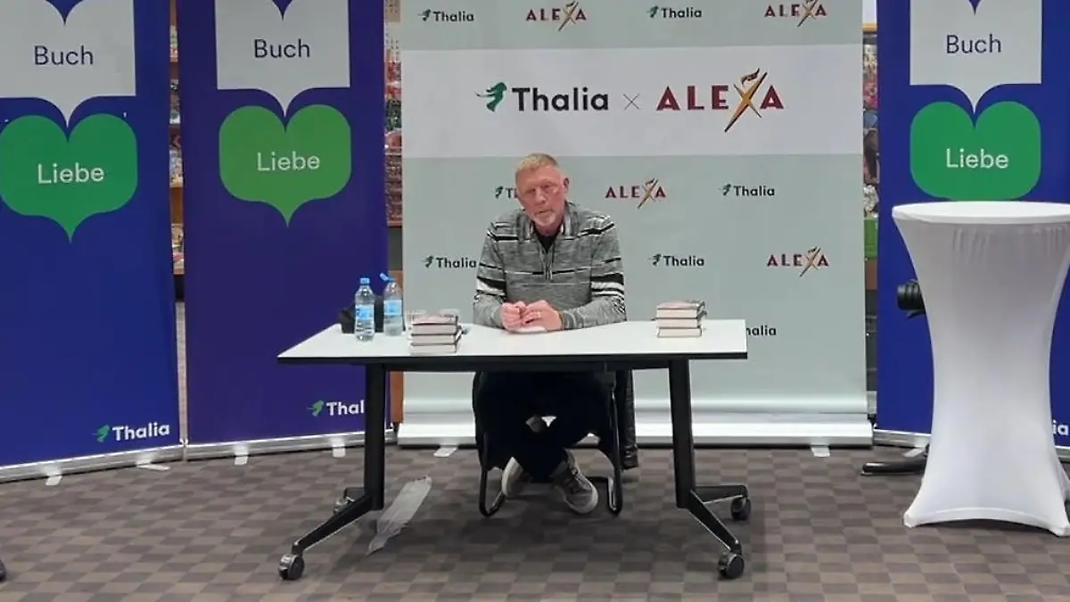 Gähnende Leere bei Autogrammstunde von Boris Becker Game, Set, Langeweile!