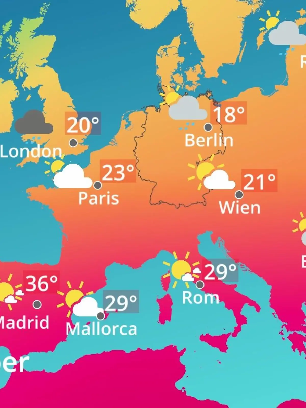 Bild zu: "Europa: Wie wird das Wetter?"