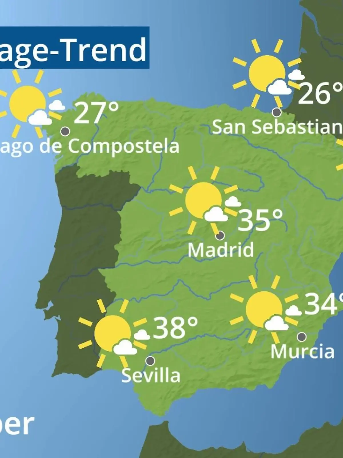 Bild zu: "Spanien: Wie wird das Wetter?"