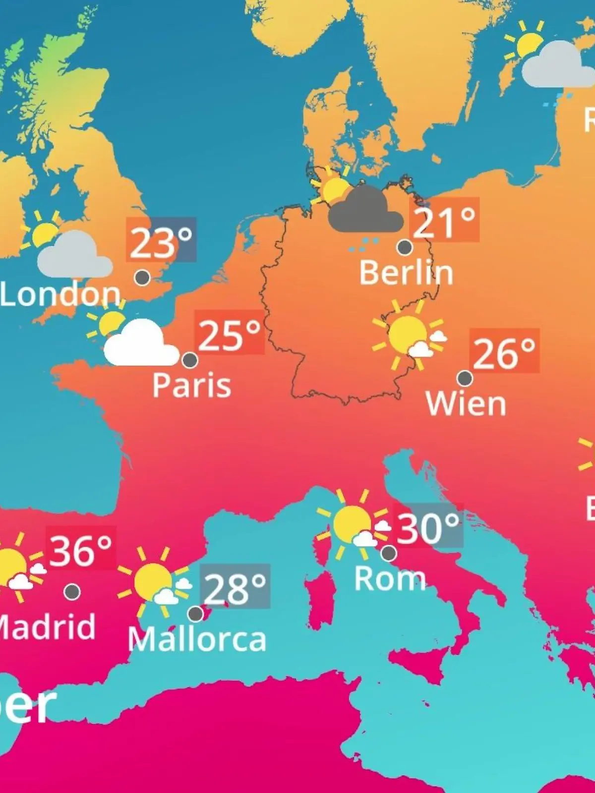 Bild zu: "Europa: Wie wird das Wetter?"