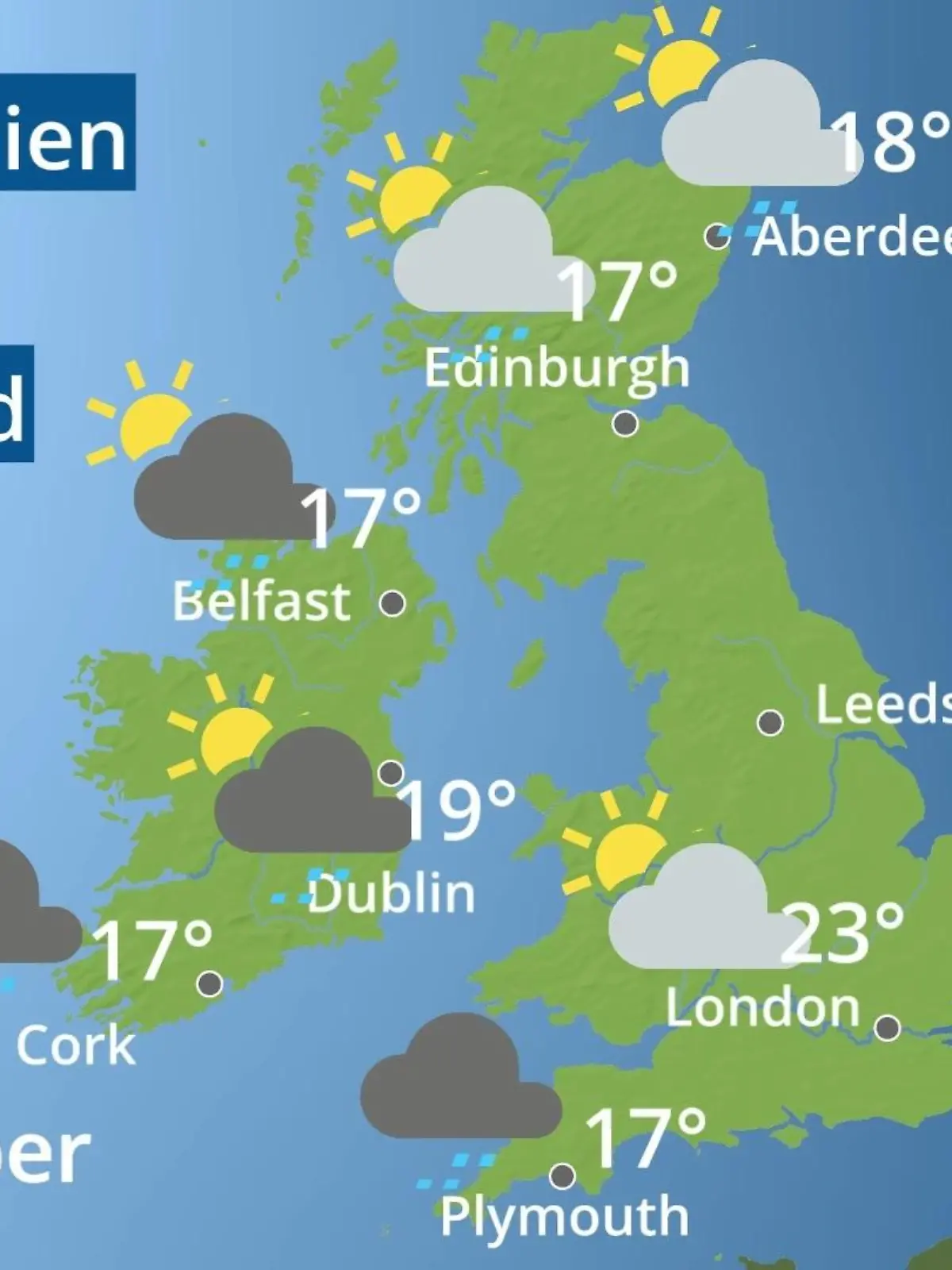 Bild zu: "England, Schottland, Wales: Wie wird das Wetter?"