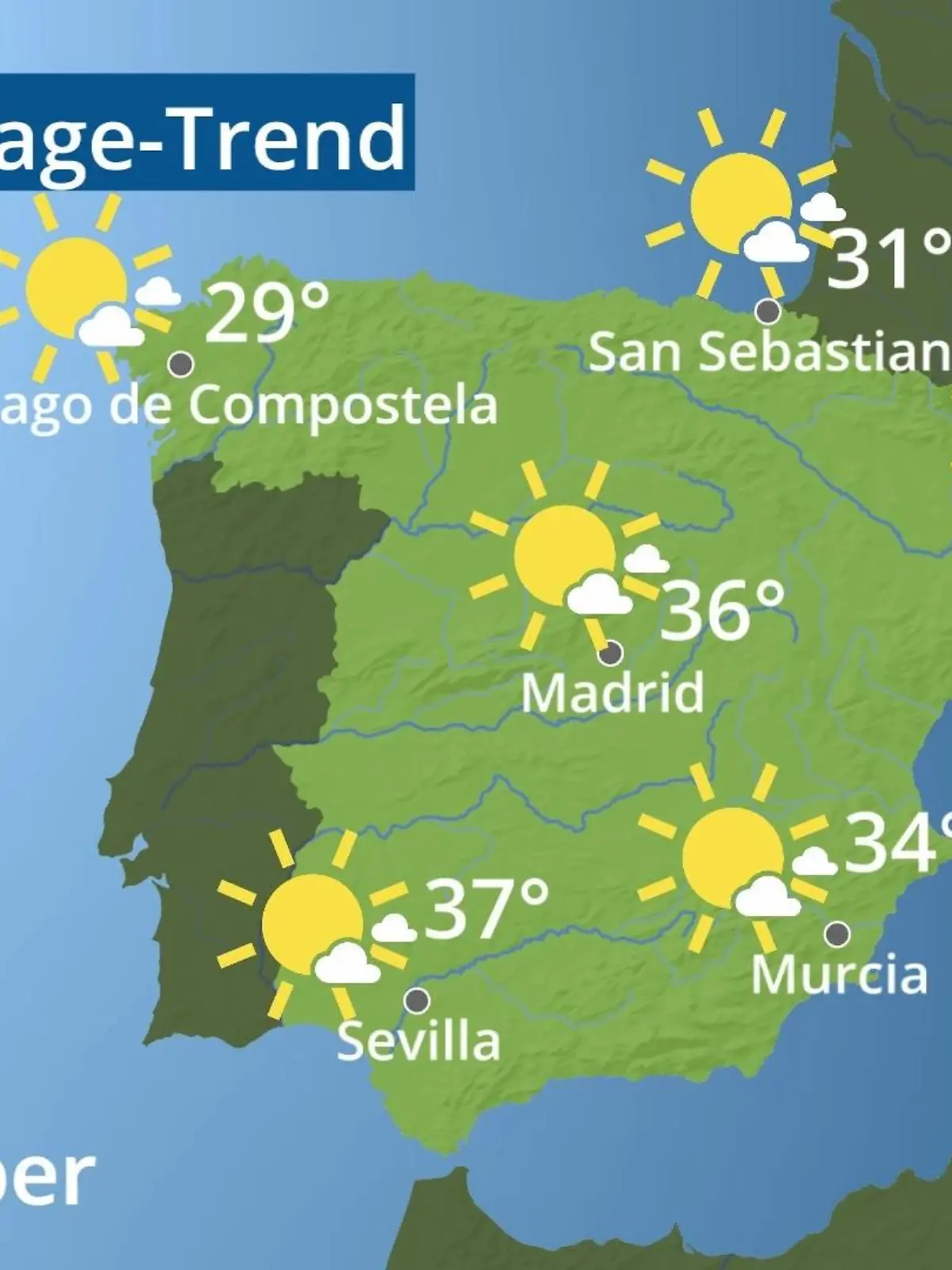Bild zu: "Spanien: Wie wird das Wetter?"