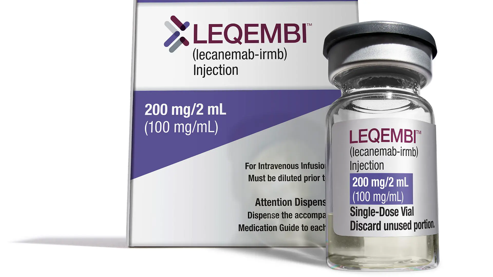 This Dec. 21, 2022 image provided by Eisai in January 2023, shows vials and packaging for their medication Leqembi. On Friday, Jan. 6, 2023, U.S. health officials approved Leqembi, a new Alzheimer’s drug that modestly slows the brain-robbing disease. The Food and Drug Administration granted the approval Friday for patients in the early stages of Alzheimer's. (Eisai via AP)