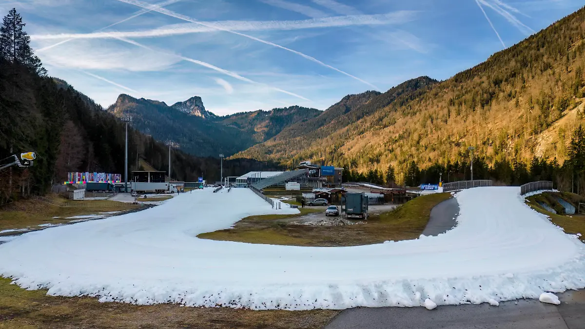 BIATHLON - WC Vorbereitung Chiemgau Arena am 06.01.2023 während den letzten Vorbereitungen zum bevorstehenden IBU Biathlon World Cup , Ruhpolding, Bayern, Deutschland - Foto: ERNST WUKITS - *** BIATHLON WC preparation Chiemgau Arena on 06 01 2023 during the final preparations for the upcoming IBU Biathlon World Cup , Ruhpolding, Bavaria, Germany photo ERNST WUKITS