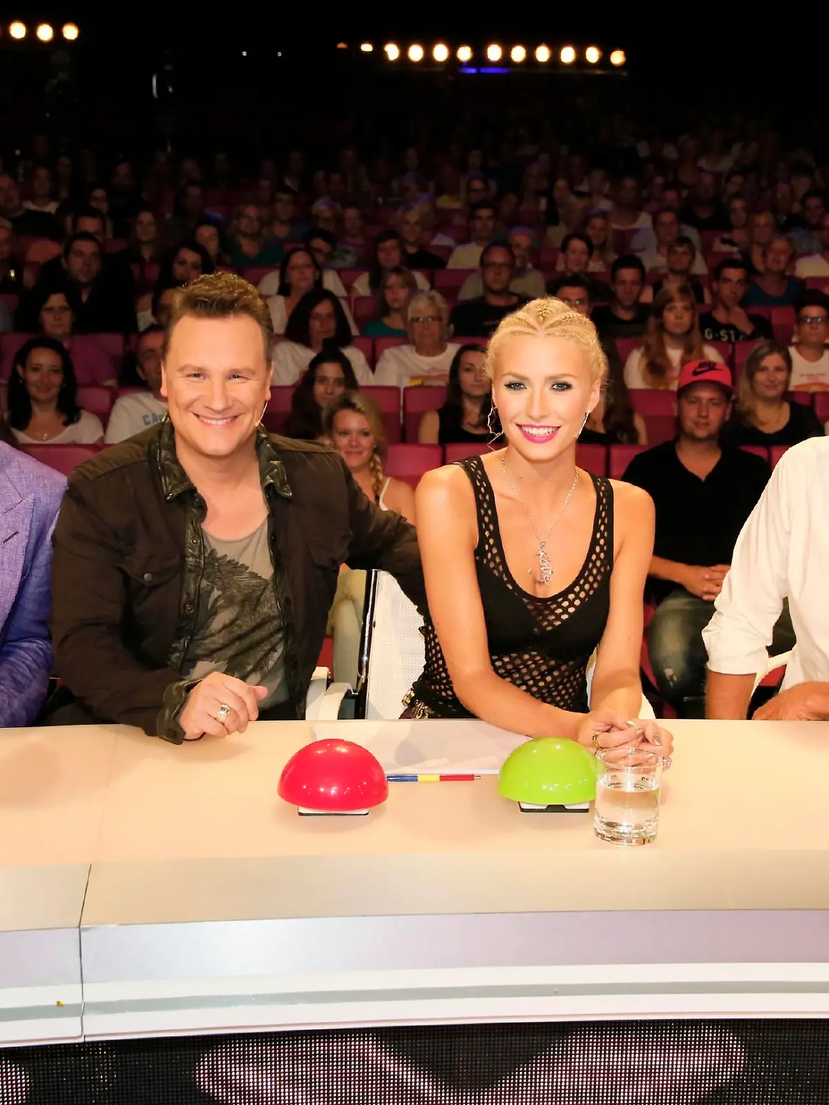 Die beliebte Jury aus (v.l.) Bruce Darnell, Guido Maria Kretschmer, Lena Gercke und Dieter Bohlen sucht "Das Supertalent 2014". 