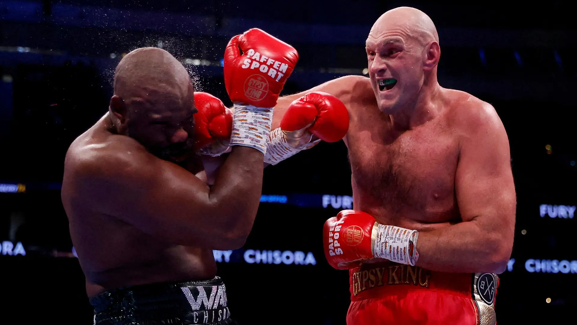 FILE PHOTO: Boxing - WBC World Heavyweight Title - Tyson Fury v Derek Chisora - Tottenham Hotspur Stadium, London, Britain - December 3, 2022  Tyson Fury in action during his fight against Derek Chisora  Action Images via Reuters/Andrew Couldridge/File Photo