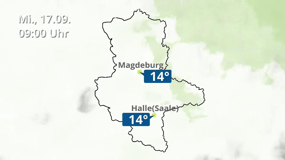 Sachsen-Anhalt: Wie wird das Wetter? Regen und Wolkenfilm für Halle und Magdeburg