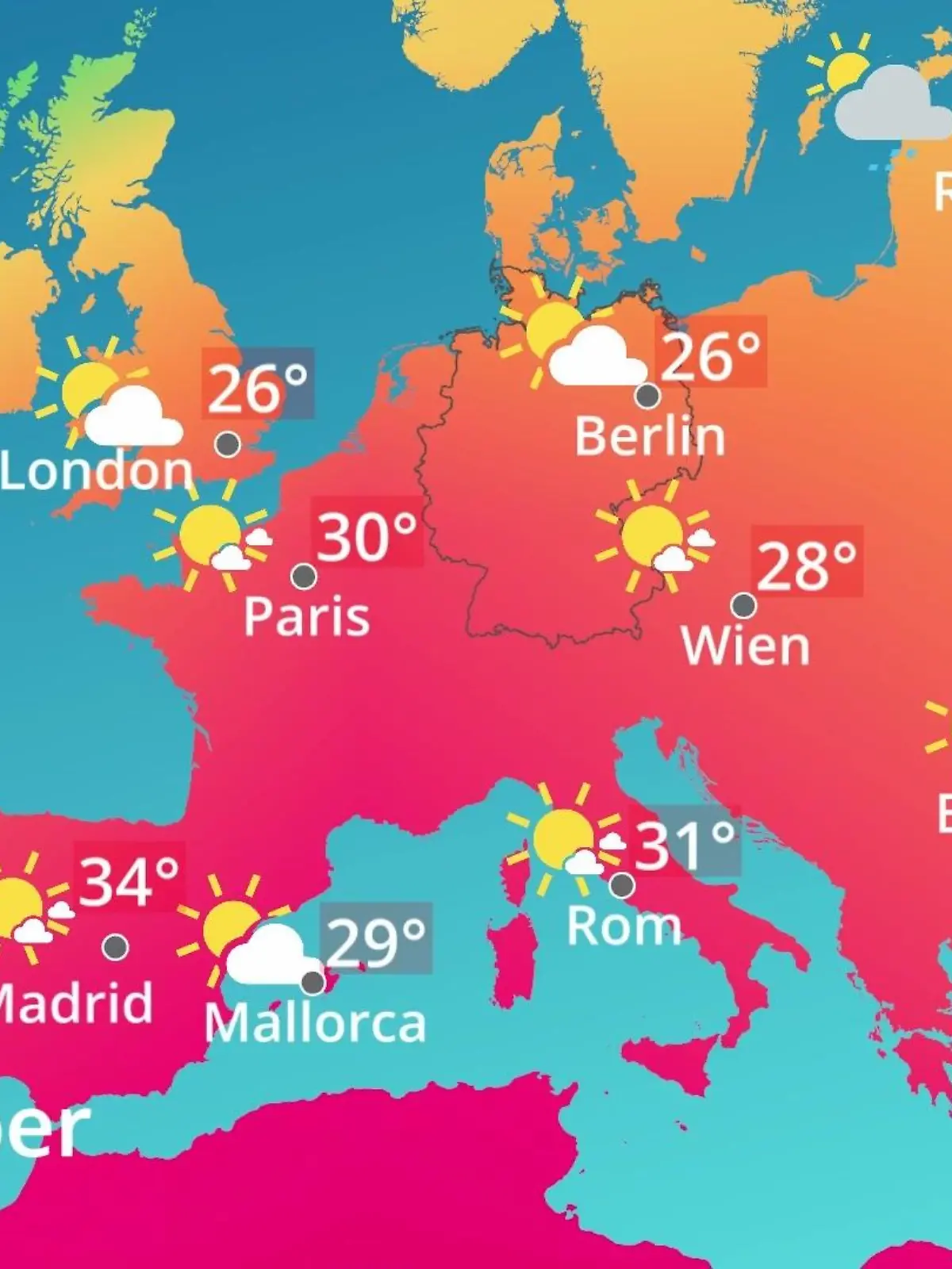 Bild zu: "Europa: Wie wird das Wetter?"