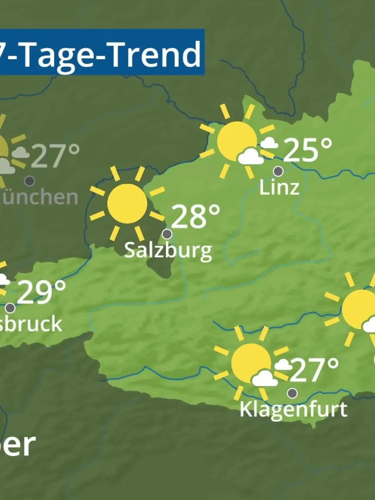 Bild zu: "Österreich: Wie wird das Wetter?"