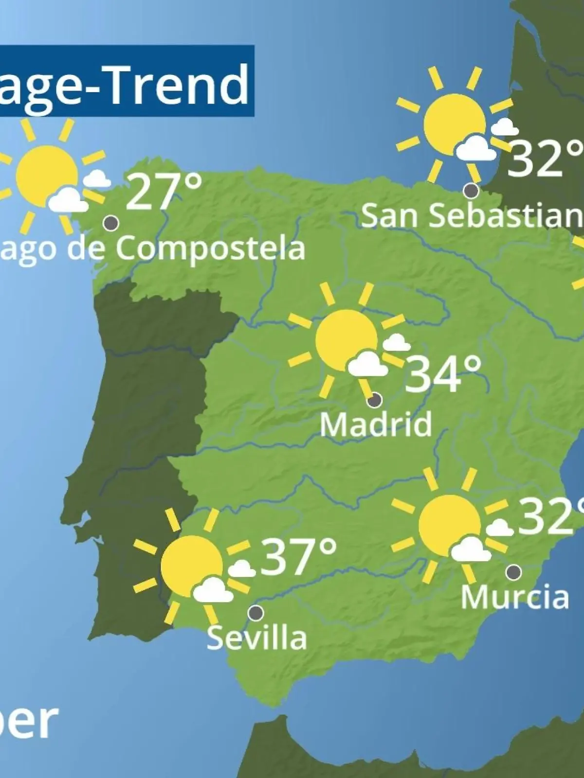 Bild zu: "Spanien: Wie wird das Wetter?"