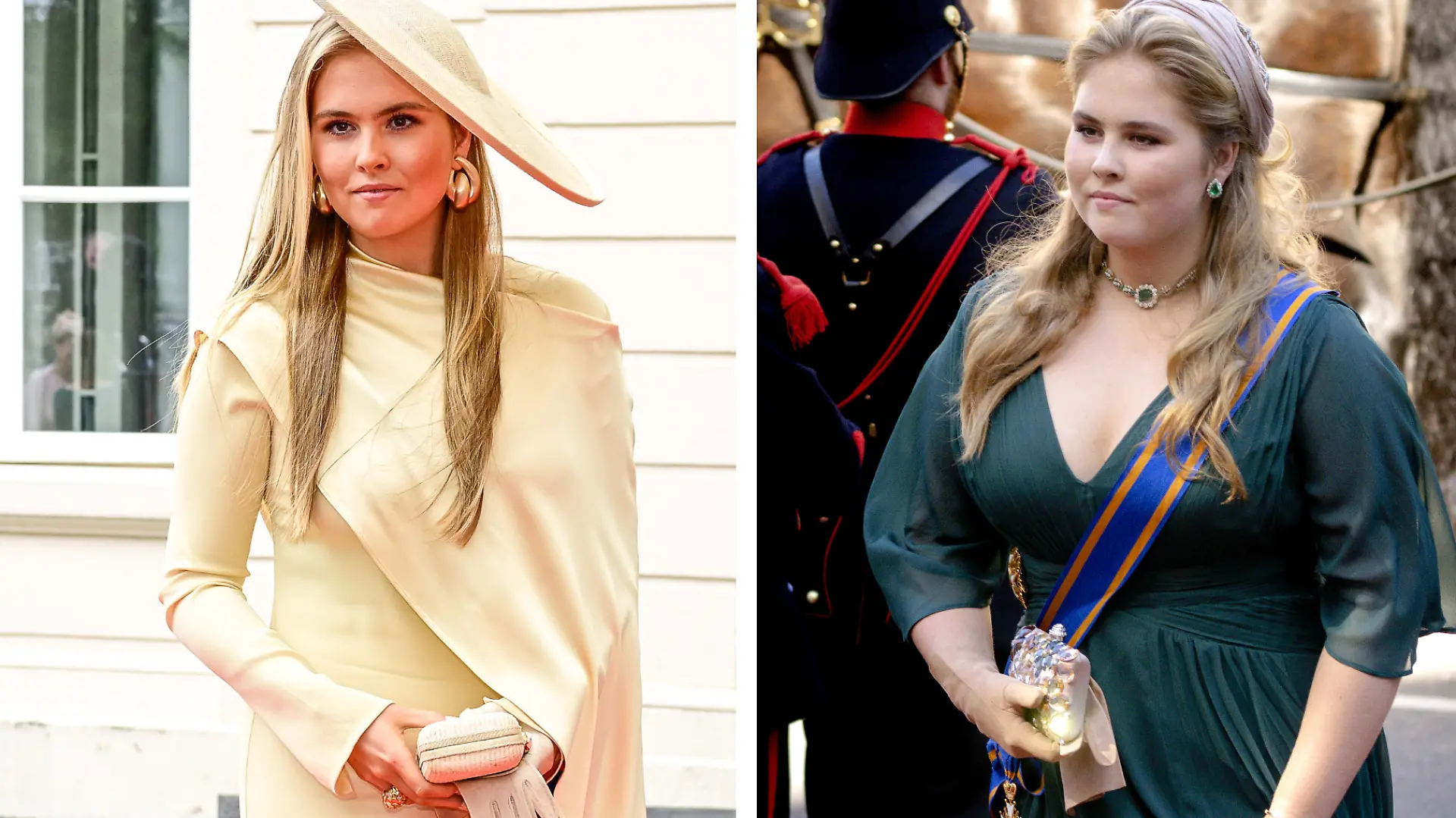 Prinzessin Amalia beim Prinsjesdag 2025 vs. 2022.