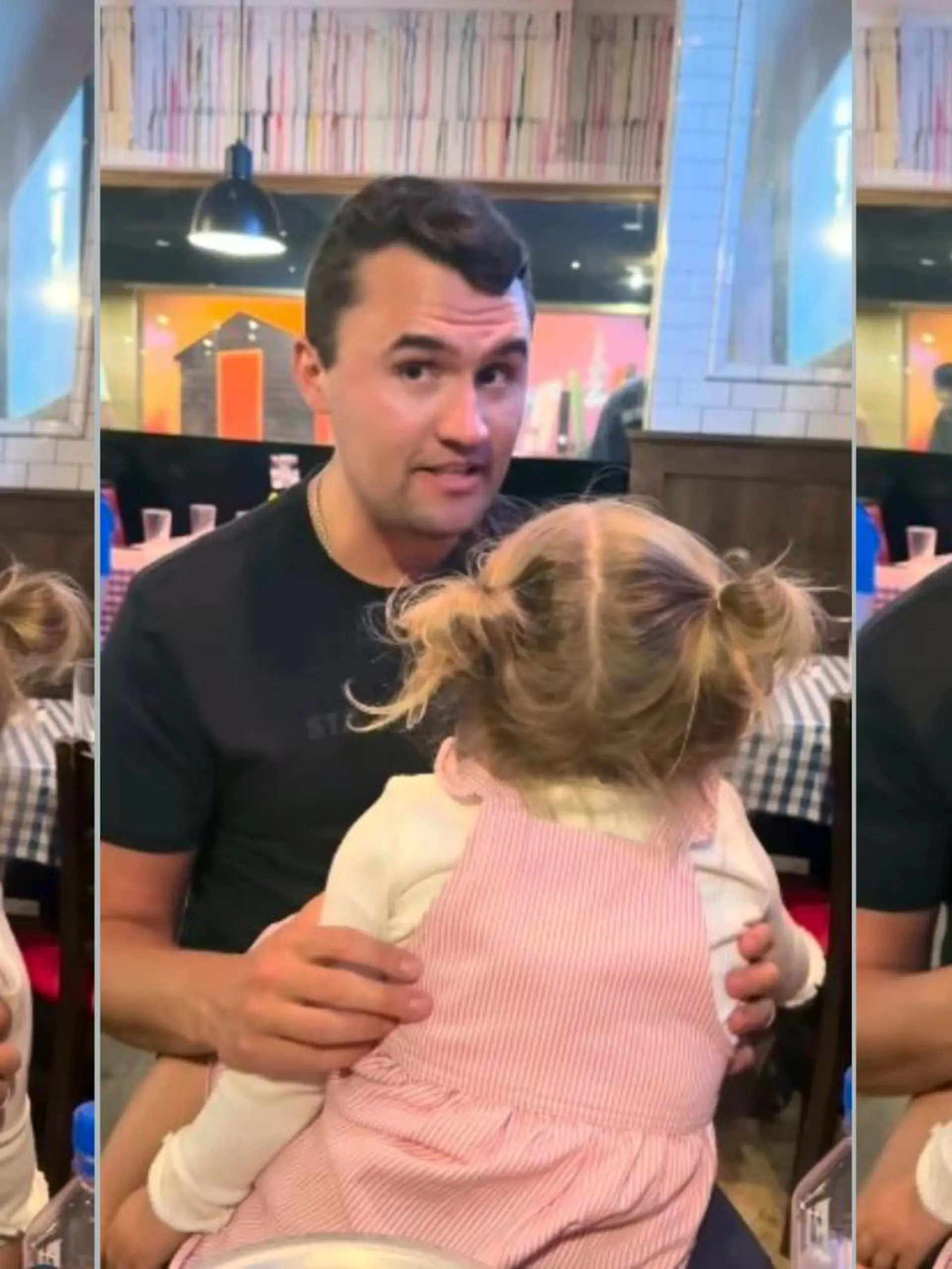Charlie Kirk mit Tochter 