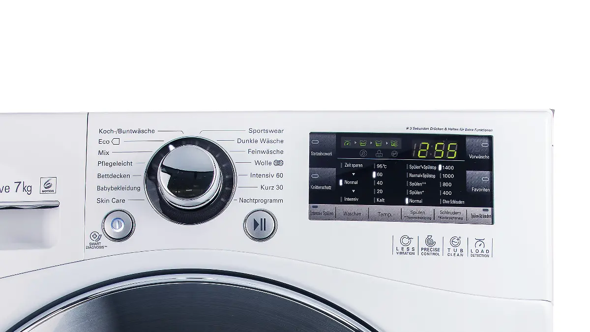 test 11/14 Waschmaschinen, LG Maschine mit 60°