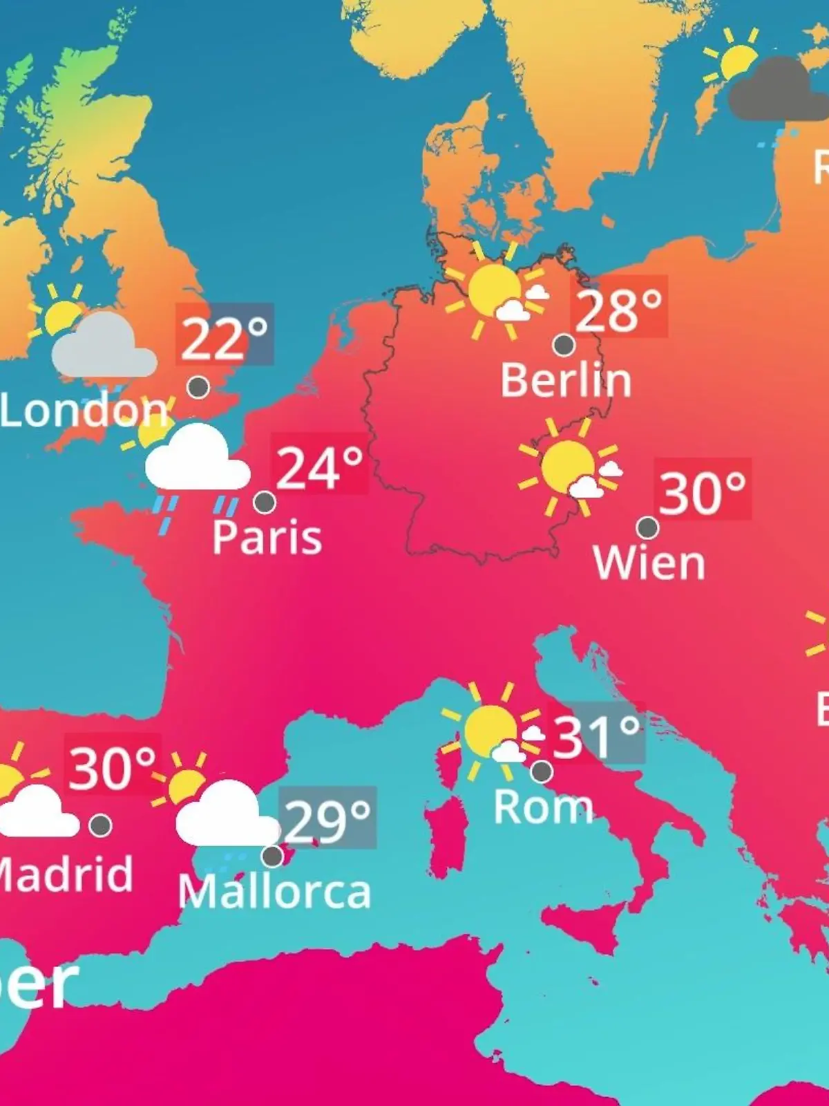 Bild zu: "Europa: Wie wird das Wetter?"
