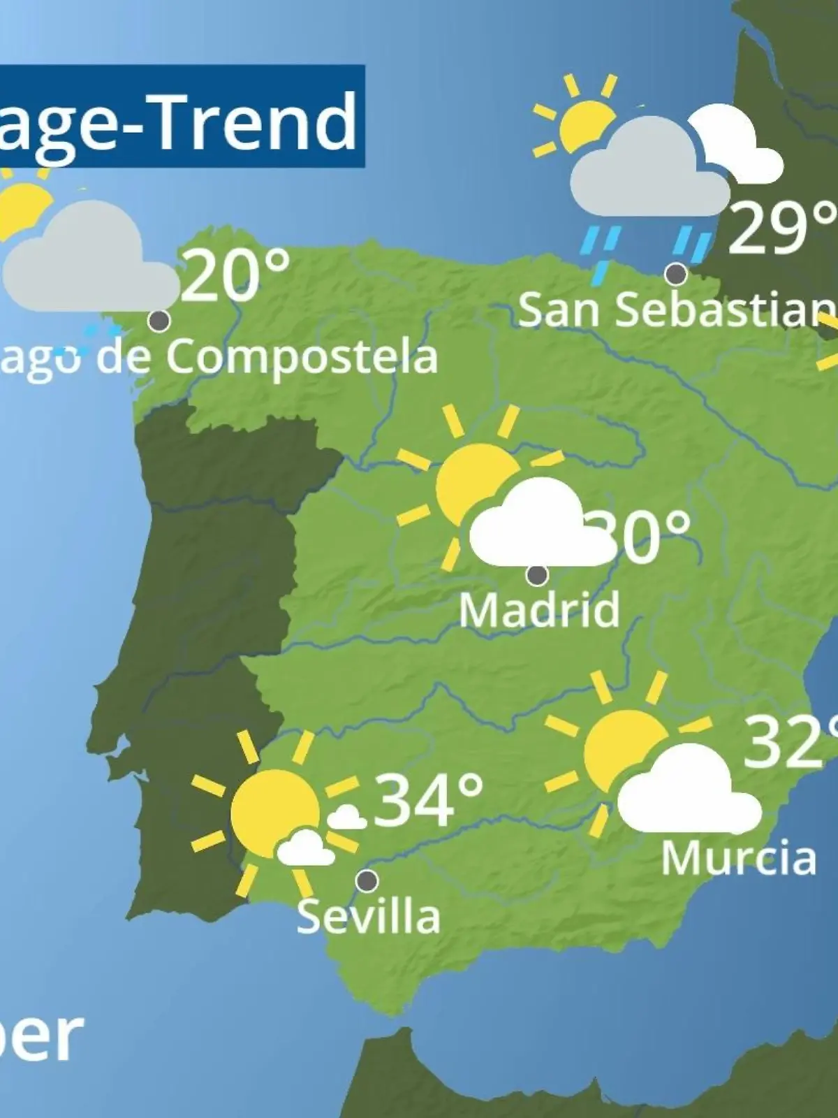 Bild zu: "Spanien: Wie wird das Wetter?"