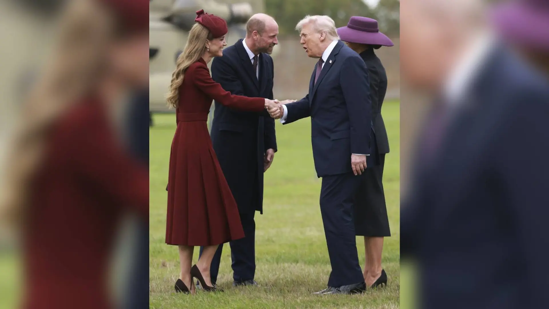 Wie bitte?! Deutet Prinzessin Kate hier etwa einen Knicks gegenüber Donald Trump an?