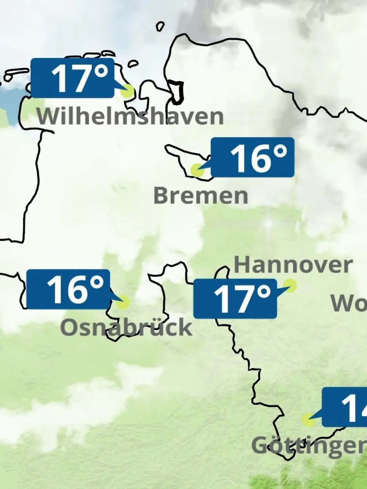 Bild zu: "Bremen und Niedersachsen: Wie wird das Wetter?"