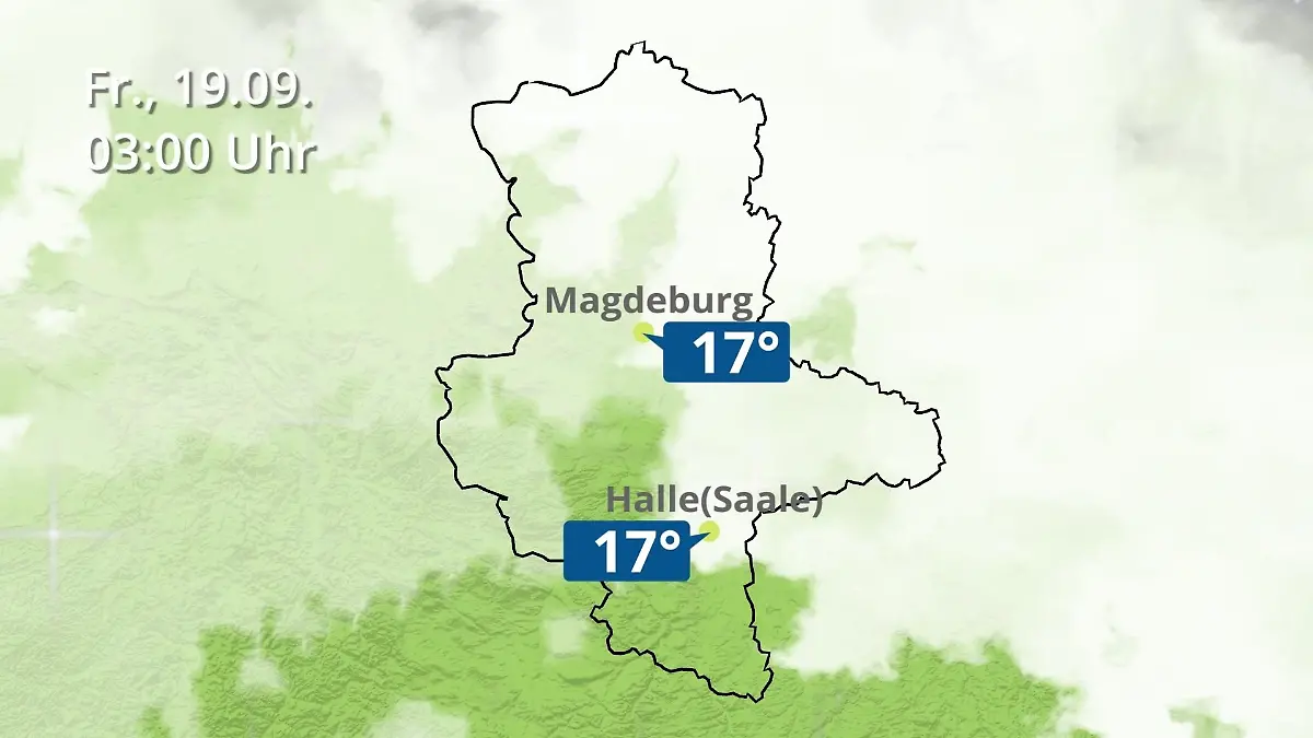 Sachsen-Anhalt: Wie wird das Wetter? Regen und Wolkenfilm für Halle und Magdeburg