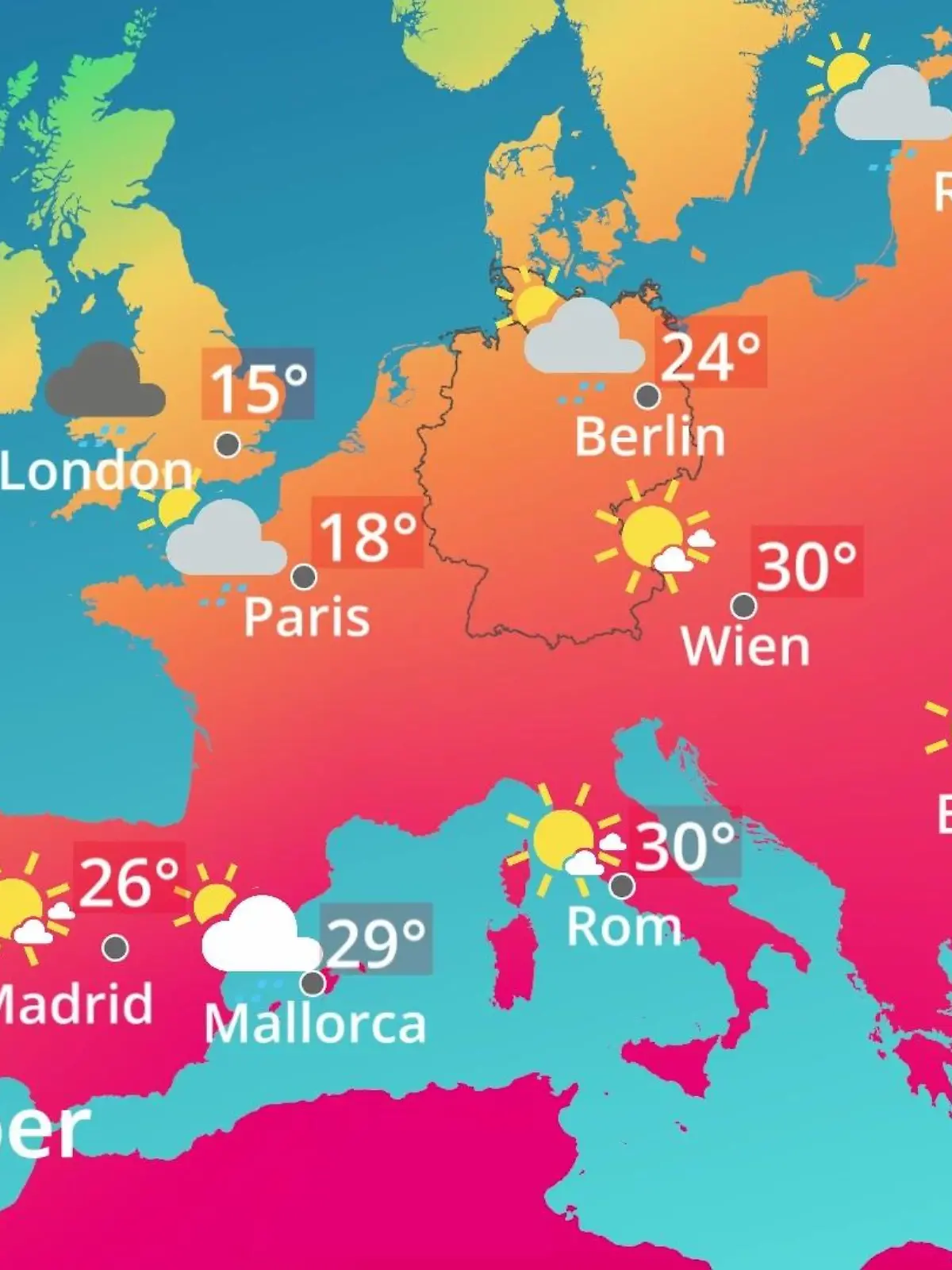 Bild zu: "Europa: Wie wird das Wetter?"