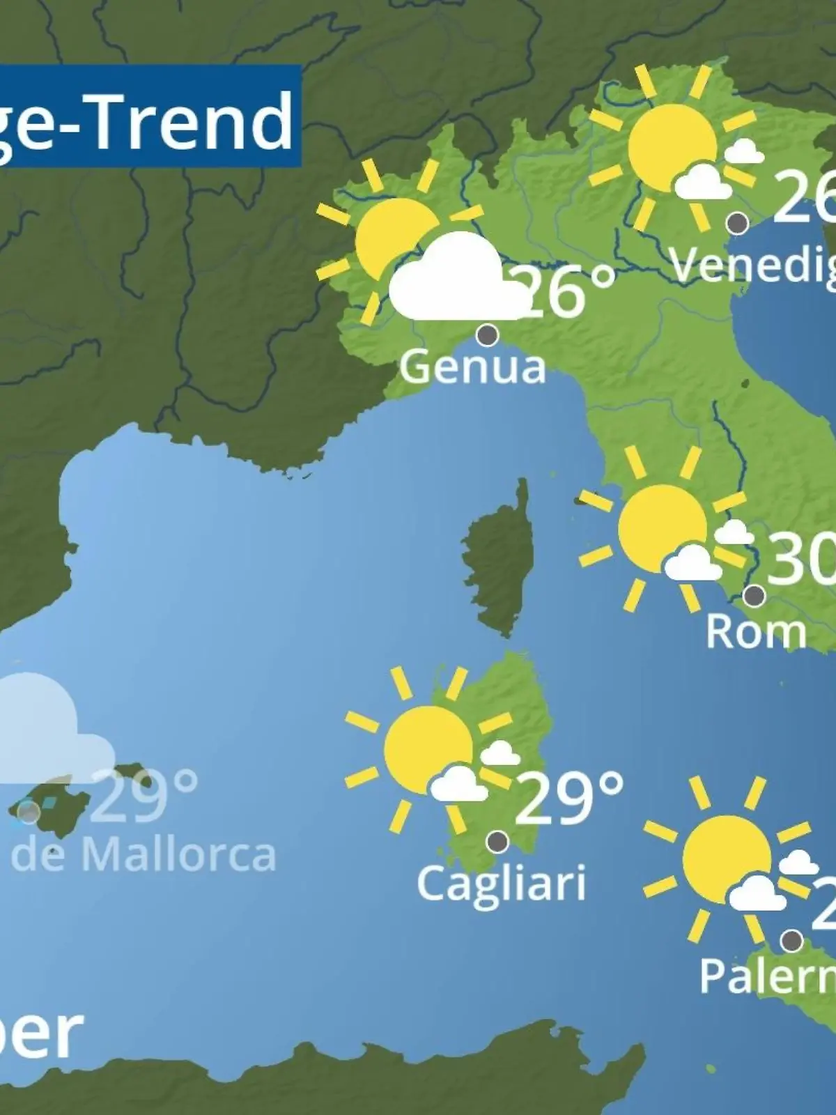 Bild zu: "Italien: Wie wird das Wetter?"