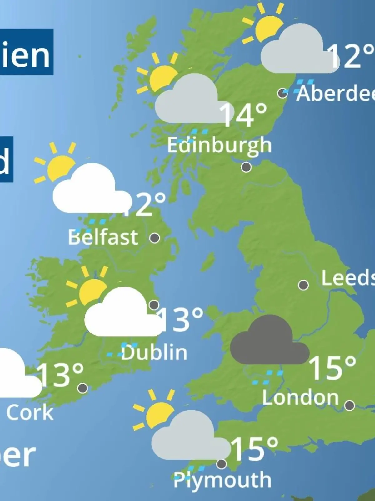Bild zu: "England, Schottland, Wales: Wie wird das Wetter?"