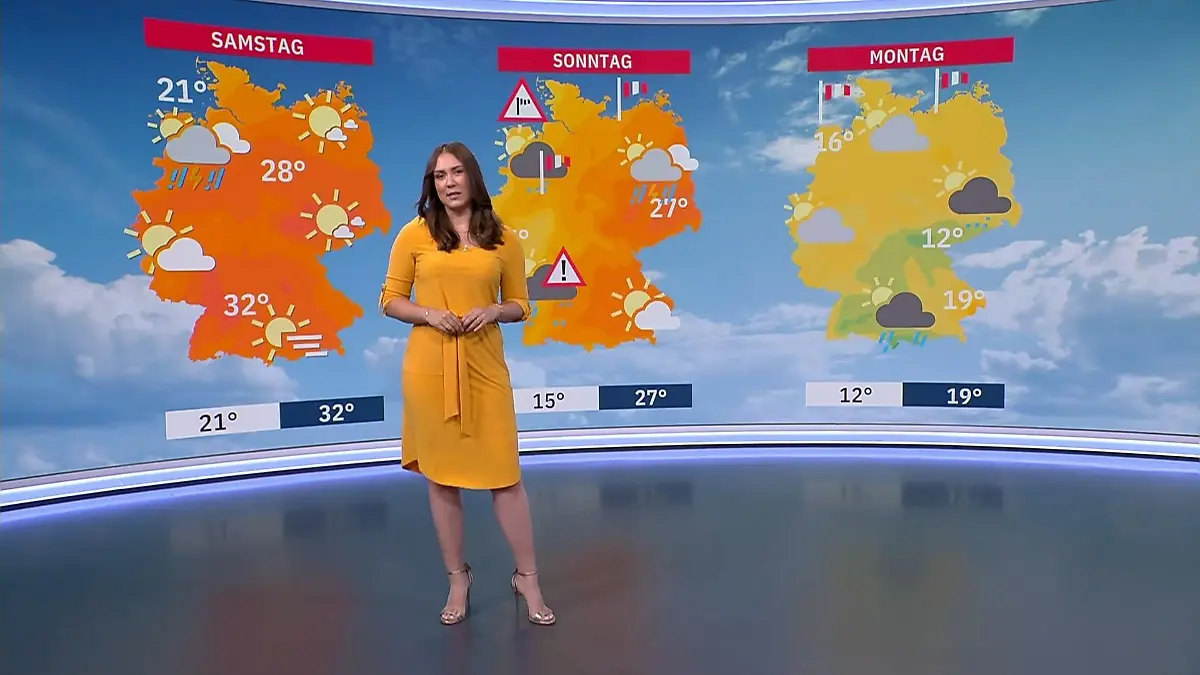 Aktuelle 3-Tage-Vorhersage Video Wetterbericht