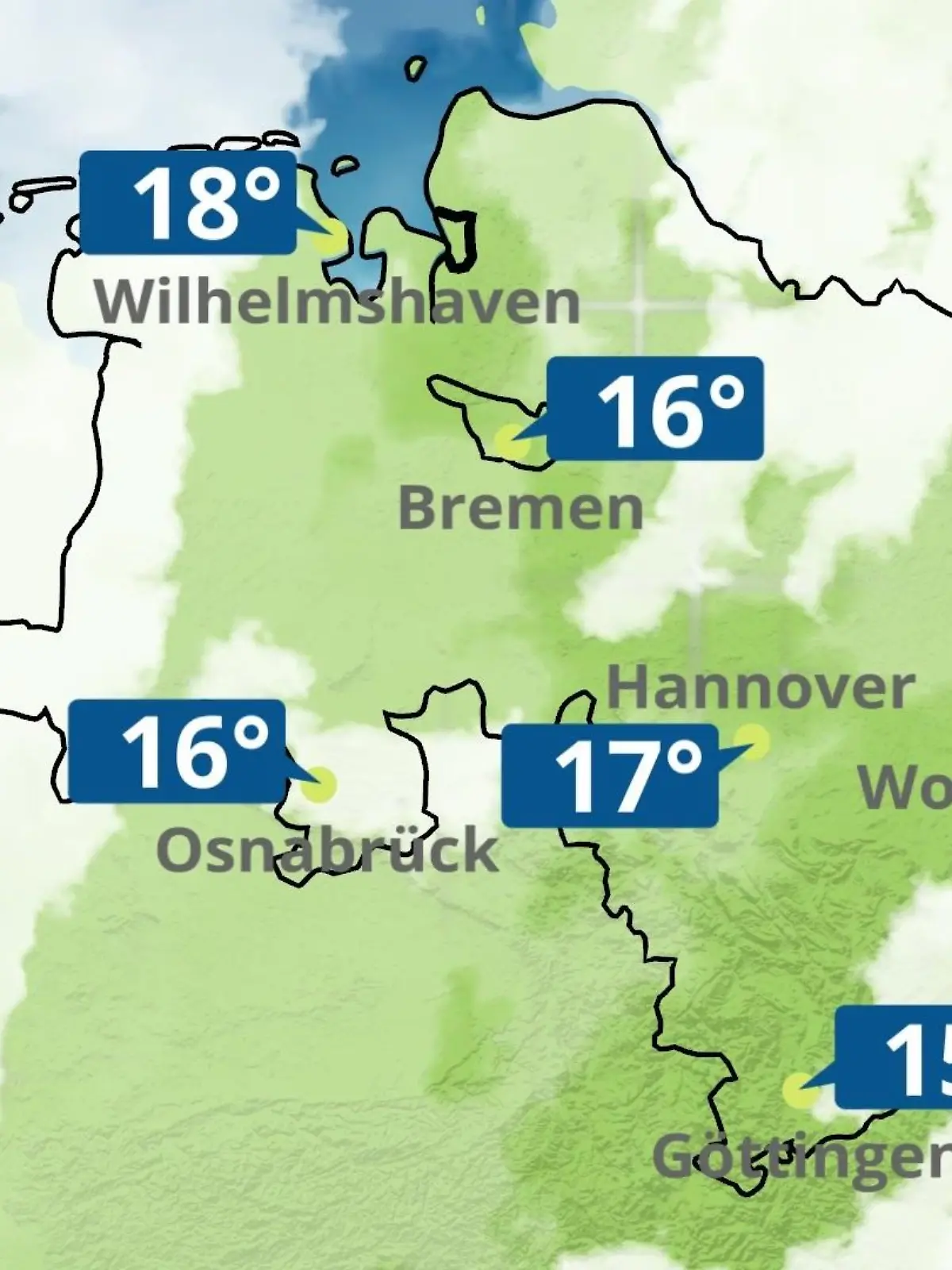 Bild zu: "Bremen und Niedersachsen: Wie wird das Wetter?"