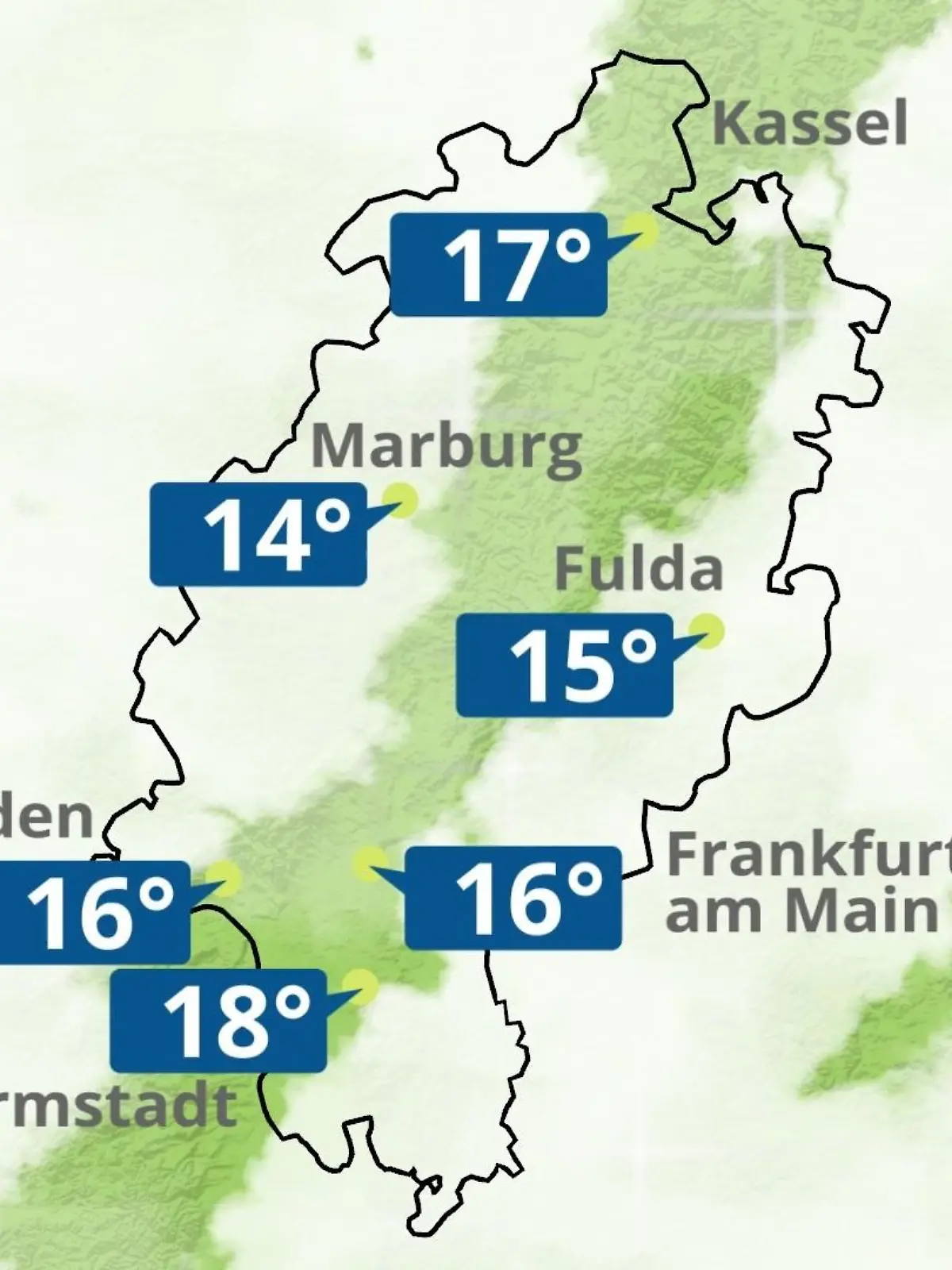 Bild zu: "Hessen: Wie wird das Wetter?"