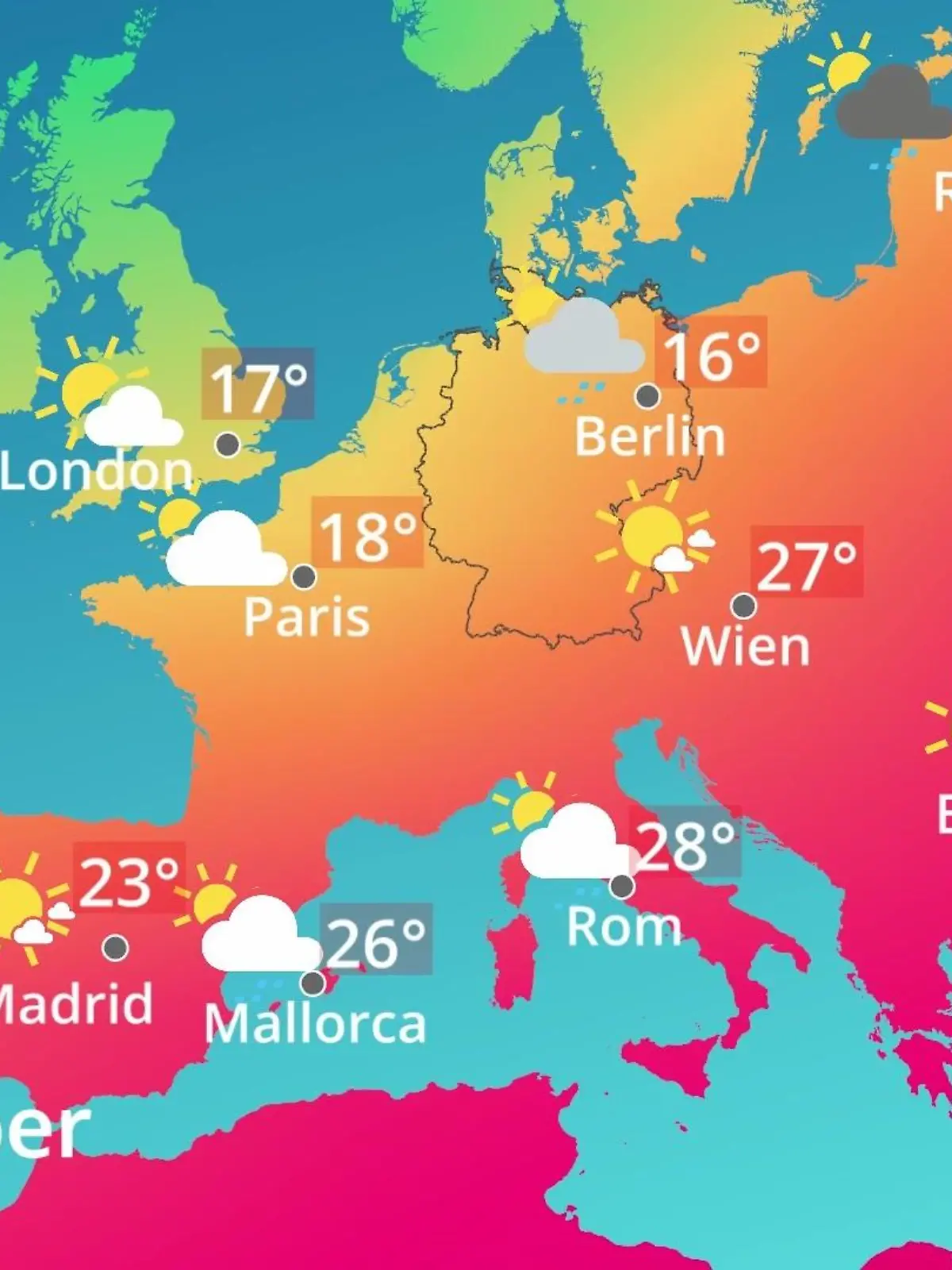 Bild zu: "Europa: Wie wird das Wetter?"