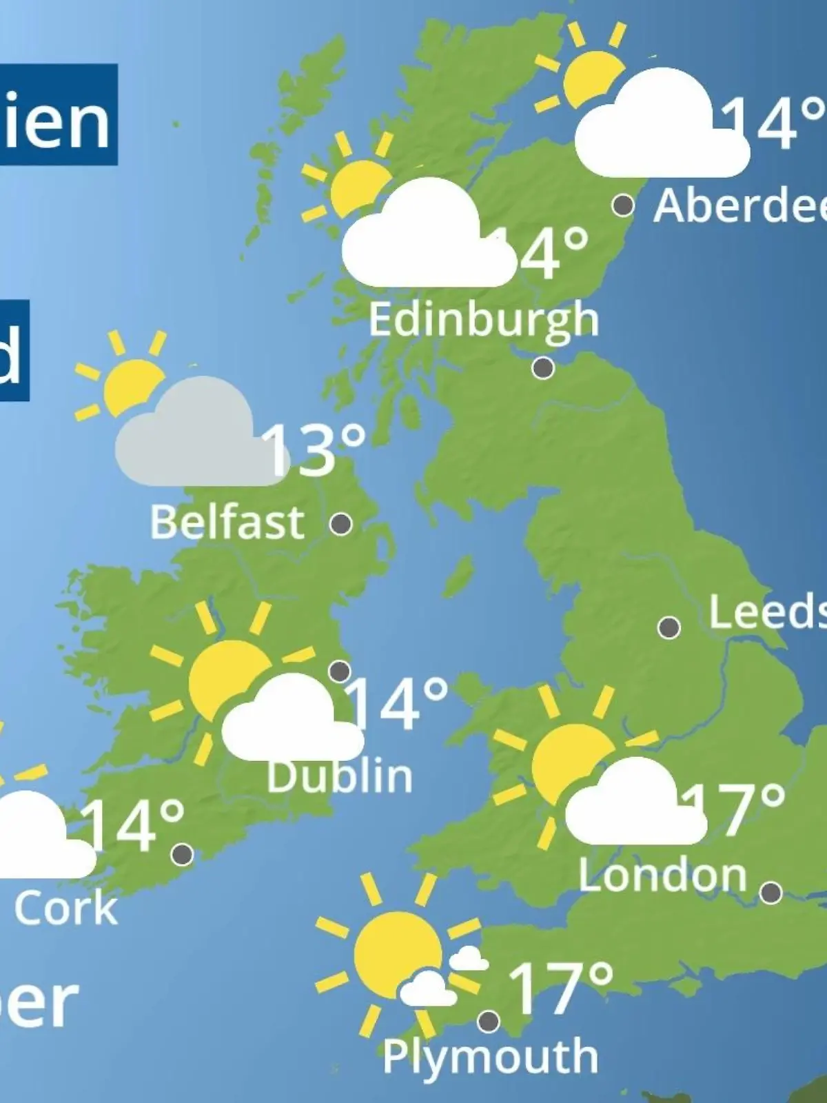 Bild zu: "England, Schottland, Wales: Wie wird das Wetter?"