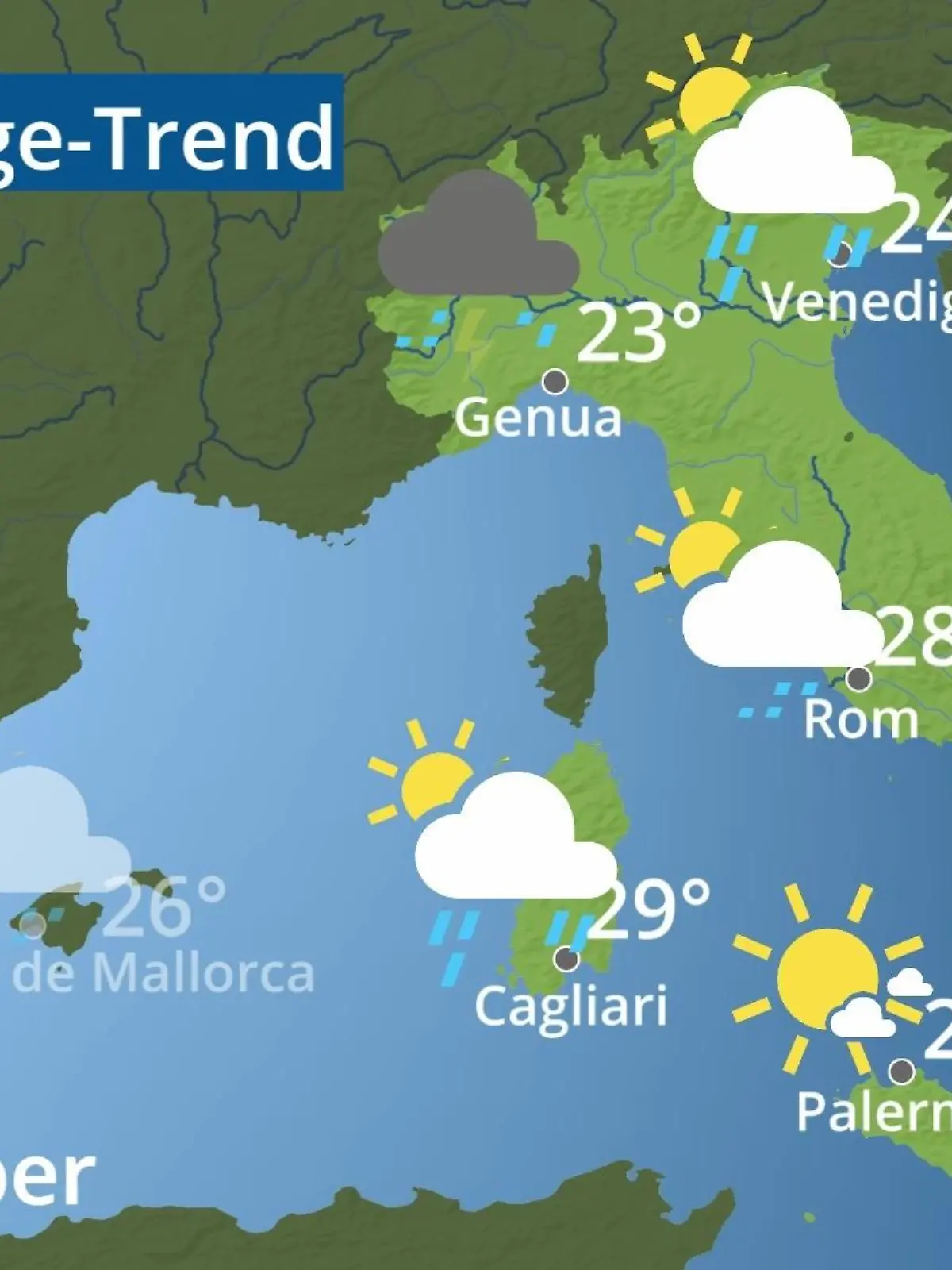 Bild zu: "Italien: Wie wird das Wetter?"