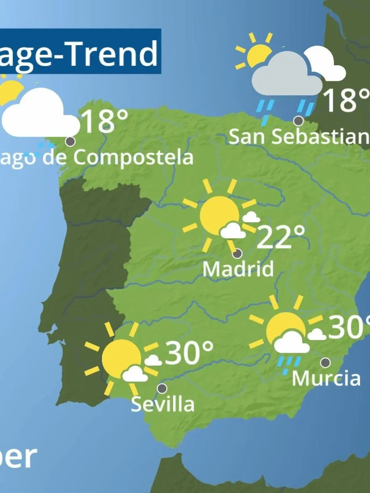 Bild zu: "Spanien: Wie wird das Wetter?"