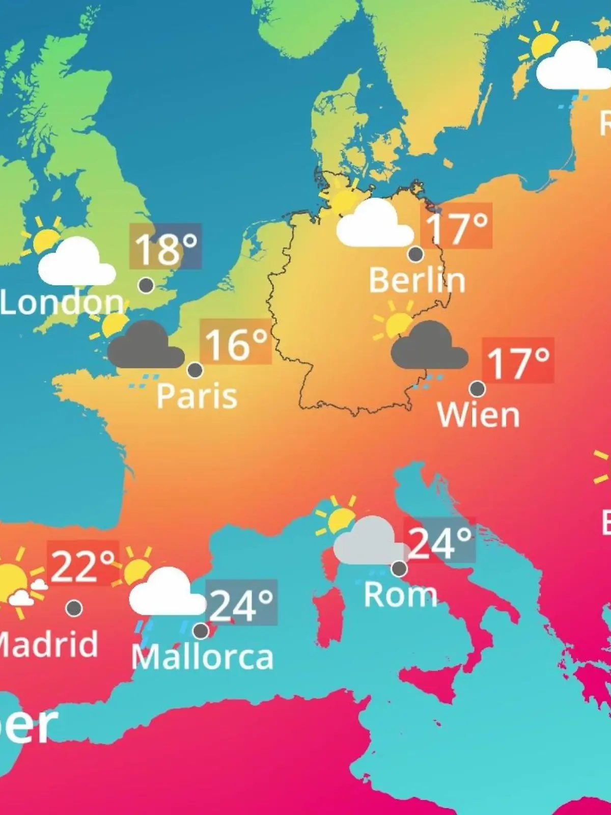 Bild zu: "Europa: Wie wird das Wetter?"