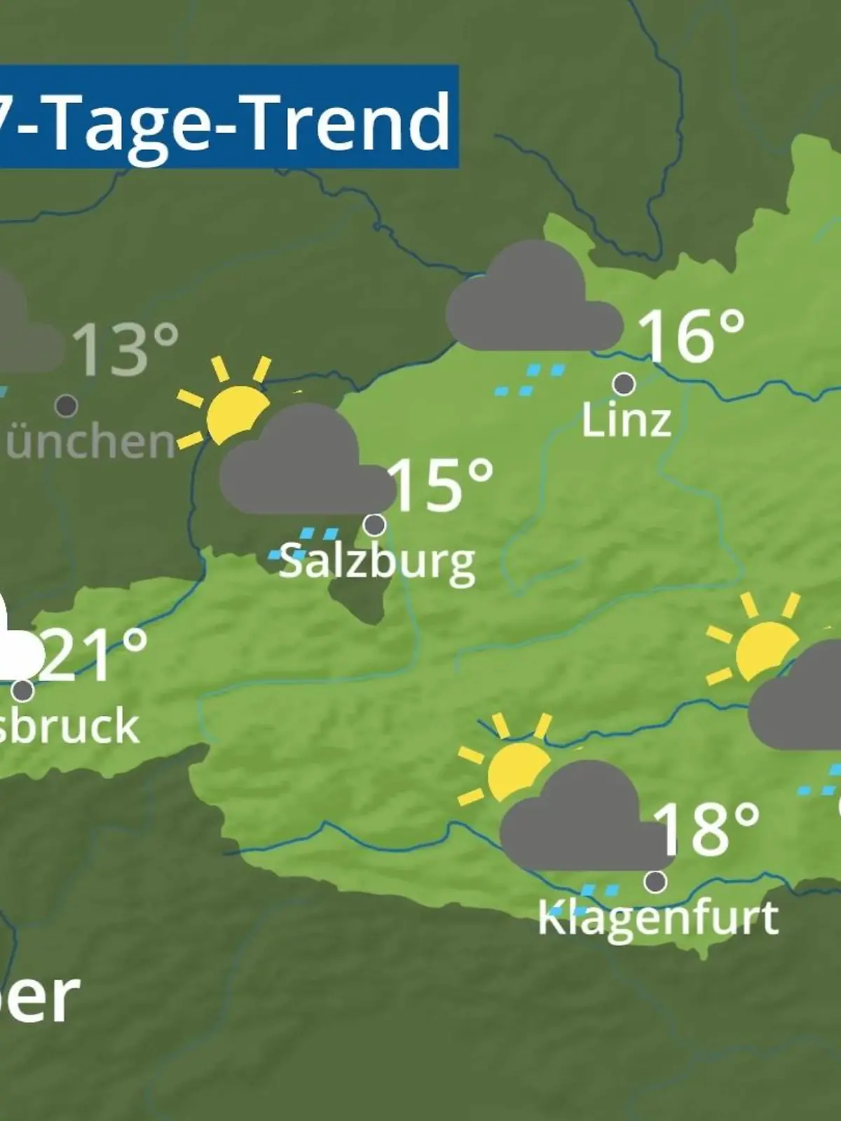 Bild zu: "Österreich: Wie wird das Wetter?"