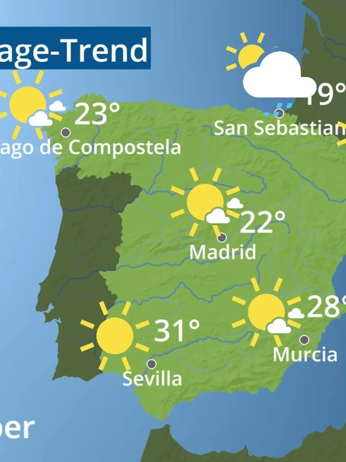 Bild zu: "Spanien: Wie wird das Wetter?"