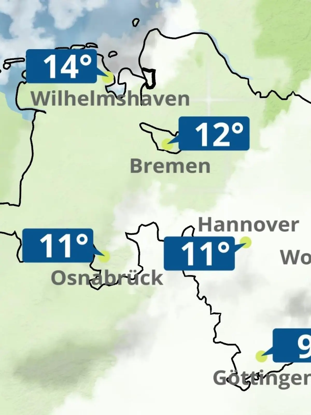 Bild zu: "Bremen und Niedersachsen: Wie wird das Wetter?"