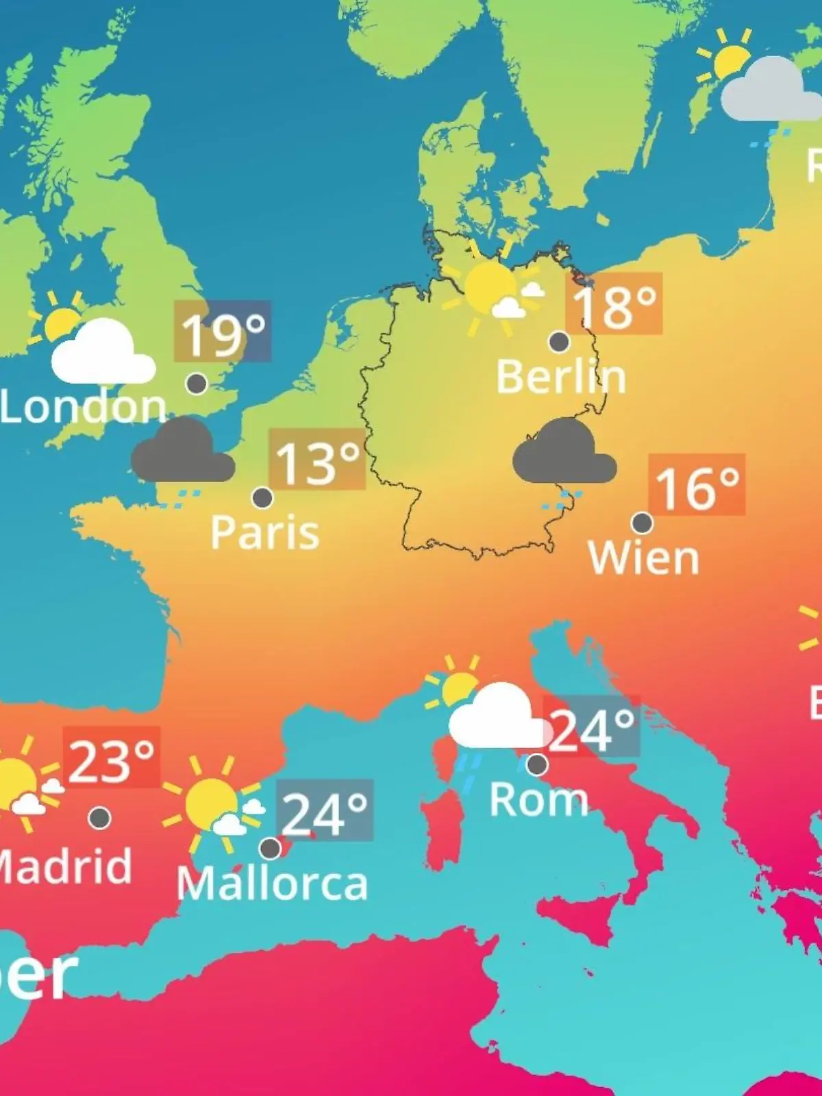 Bild zu: "Europa: Wie wird das Wetter?"