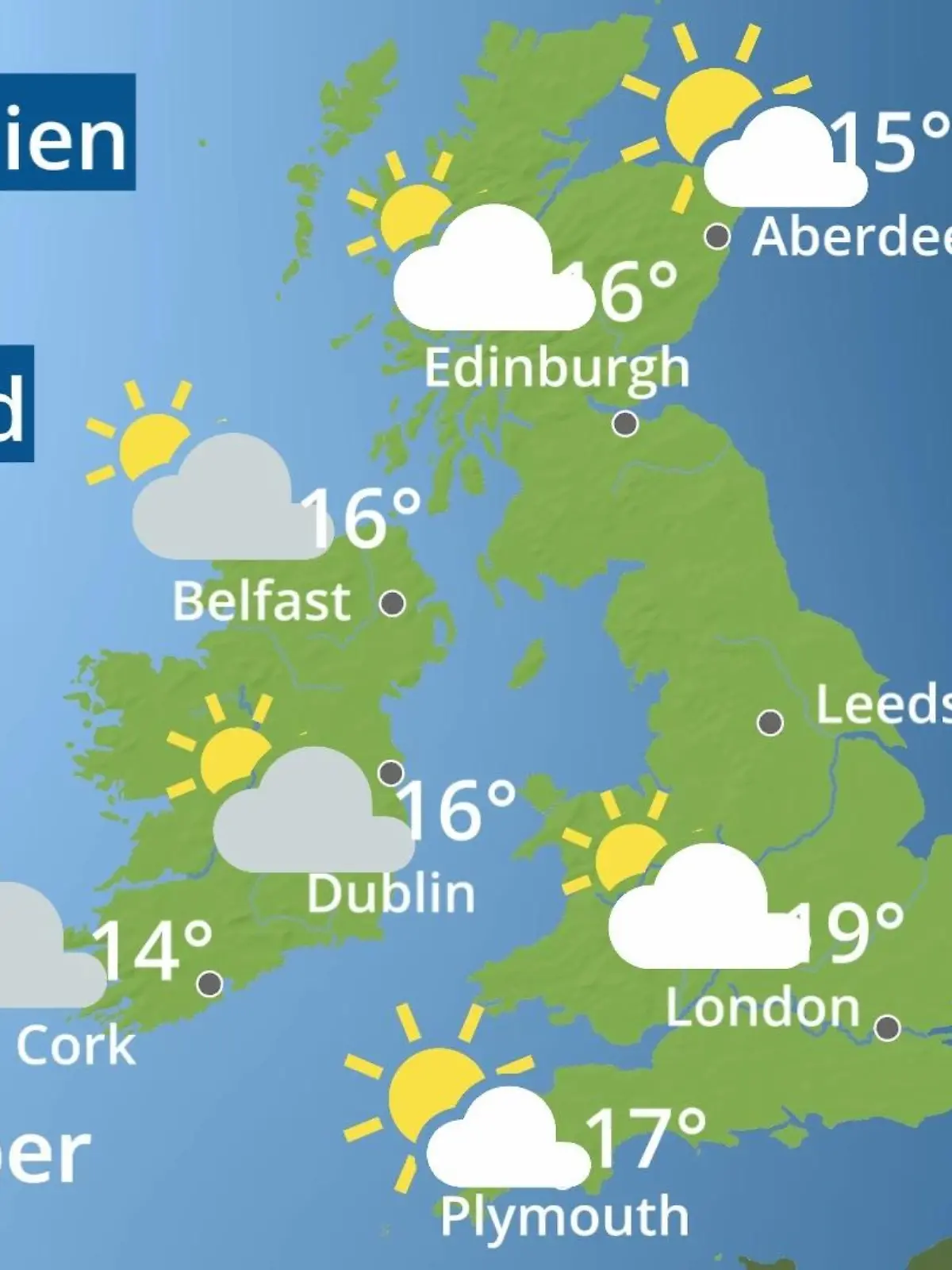 Bild zu: "England, Schottland, Wales: Wie wird das Wetter?"