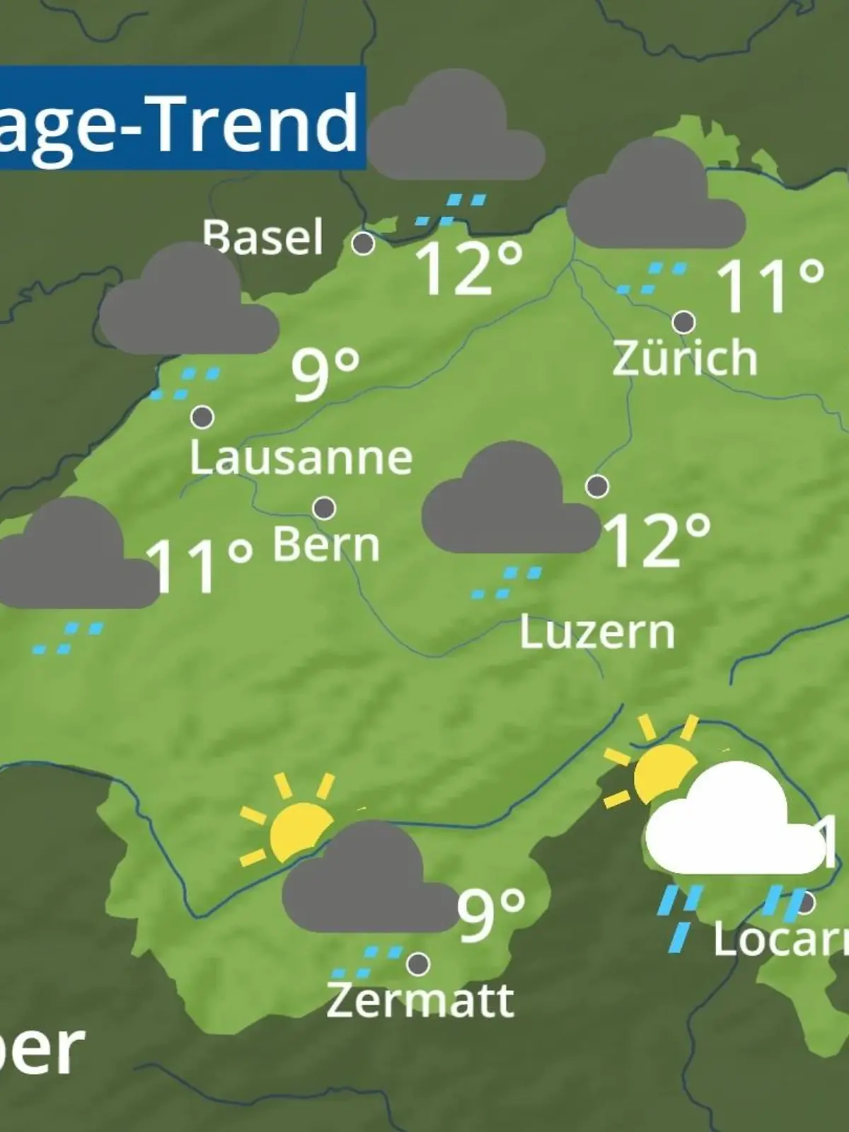 Bild zu: "Schweiz: Wie wird das Wetter?"