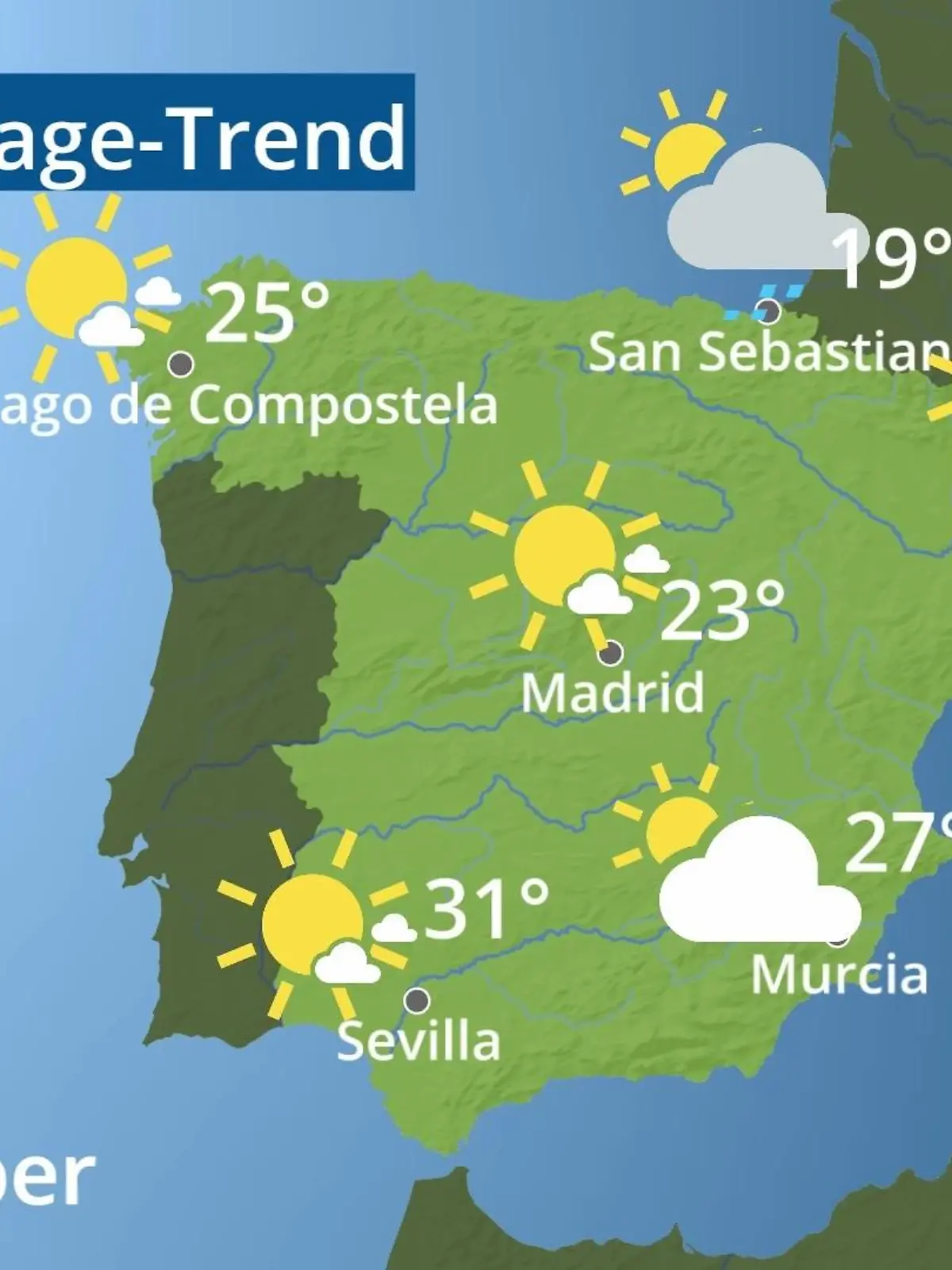 Bild zu: "Spanien: Wie wird das Wetter?"