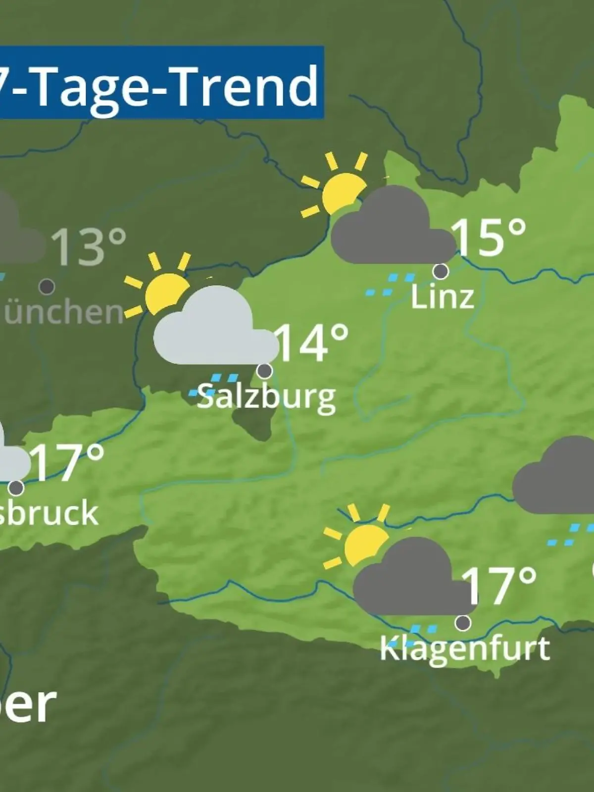 Bild zu: "Österreich: Wie wird das Wetter?"